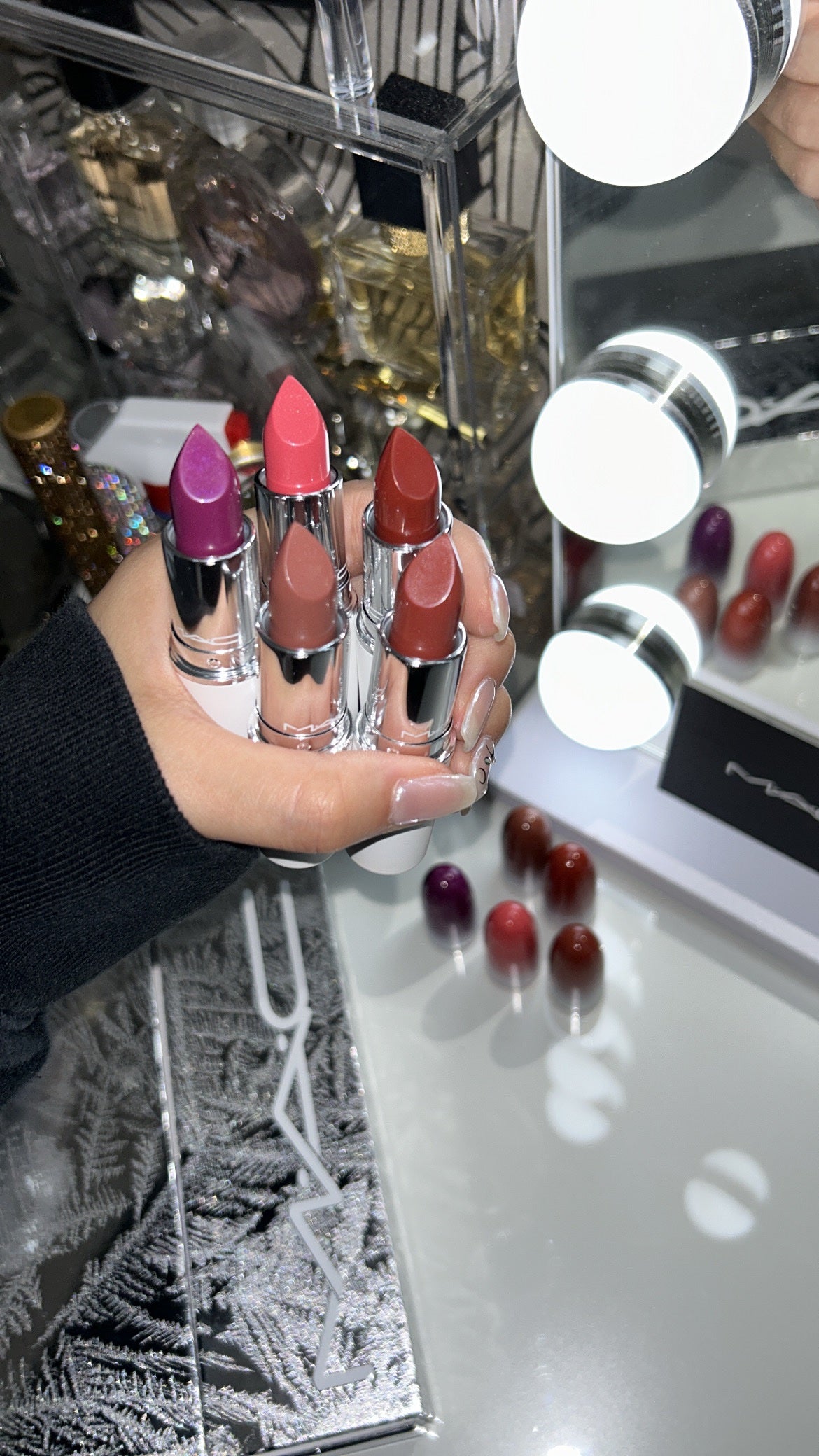 フロストビトゥン キス ラスターガラス リップスティック×5: フレッシュ シェード/M・A・C/メイクアップキットを使ったクチコミ(1枚目)