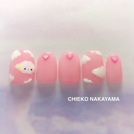 なかやまちえこ on LIPS 「こぎみゅん☁️⠀⠀365日ネイル113日め⠀⠀制作に使用した商..」(1枚目)