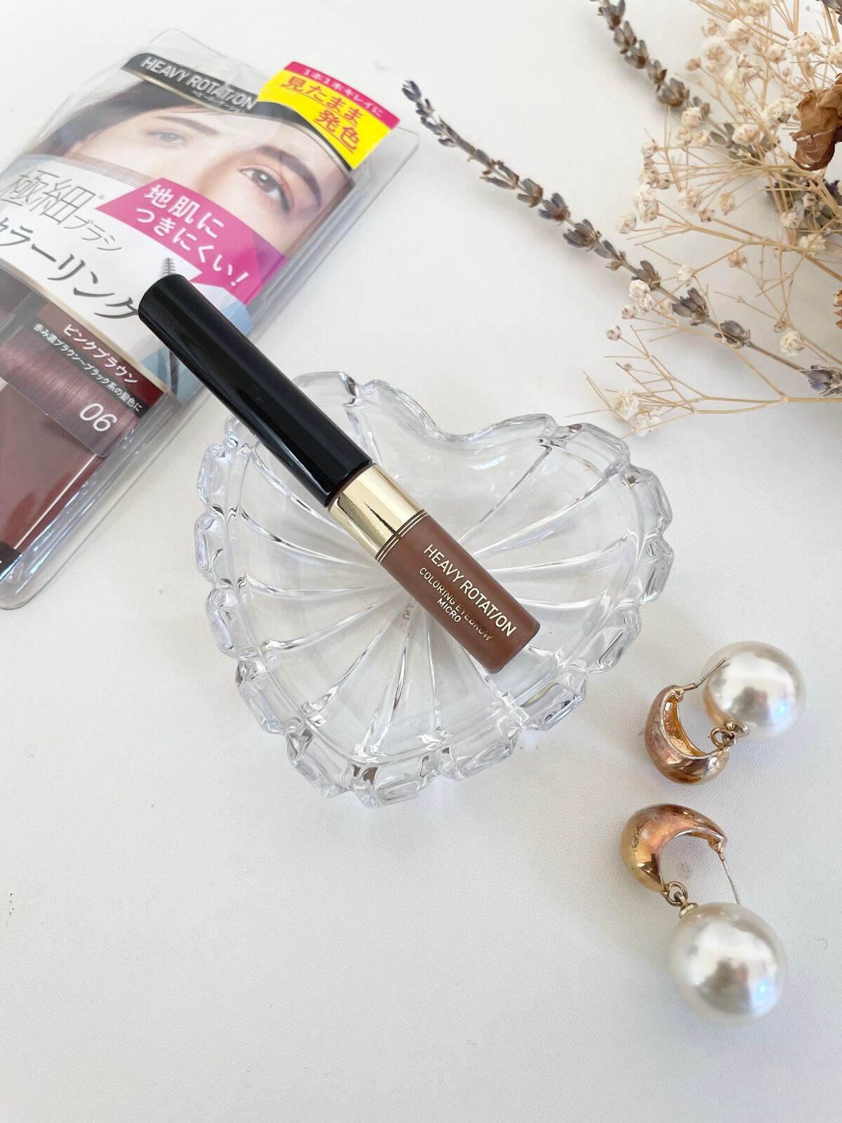 カラーリングアイブロウ マイクロ/ヘビーローテーション/眉マスカラを使ったクチコミ(1枚目)