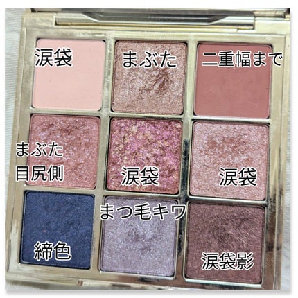 長相思シリーズ 9色アイシャドウパレット/CATKIN/アイシャドウパレットを使ったクチコミ(3枚目)
