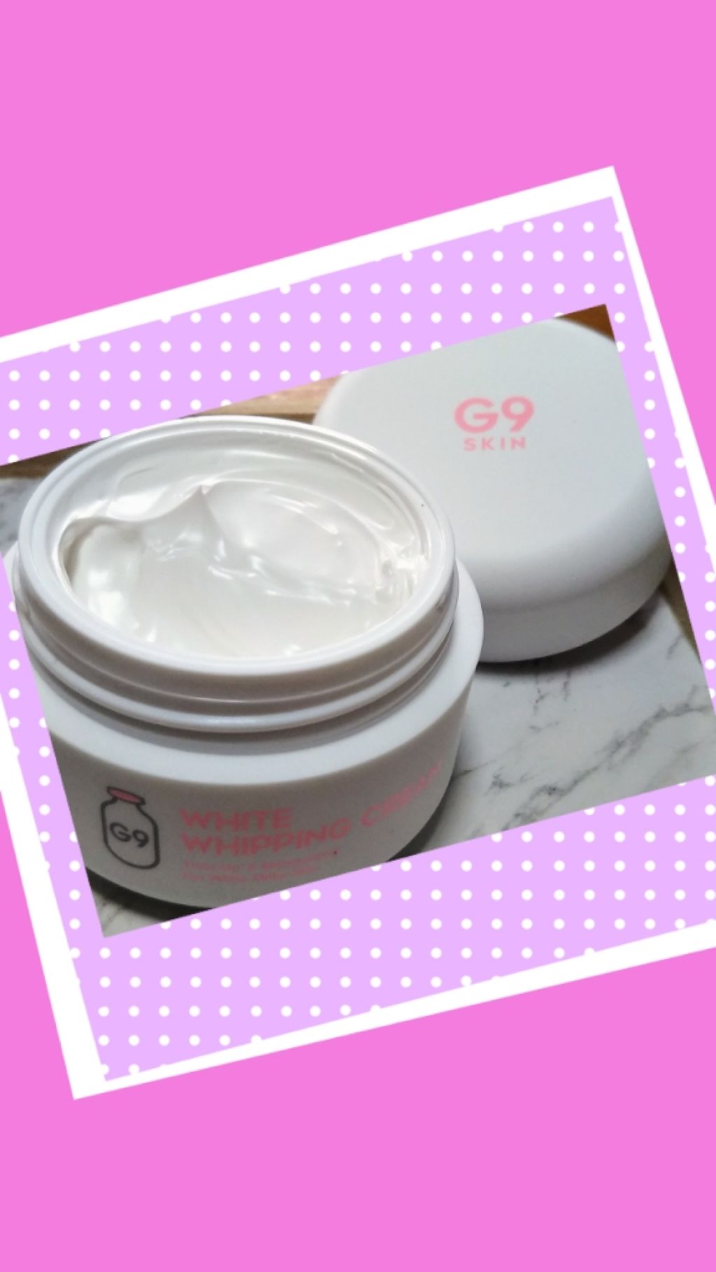 WHITE WHIPPING CREAM(ウユクリーム)/G9SKIN/化粧下地を使ったクチコミ(2枚目)