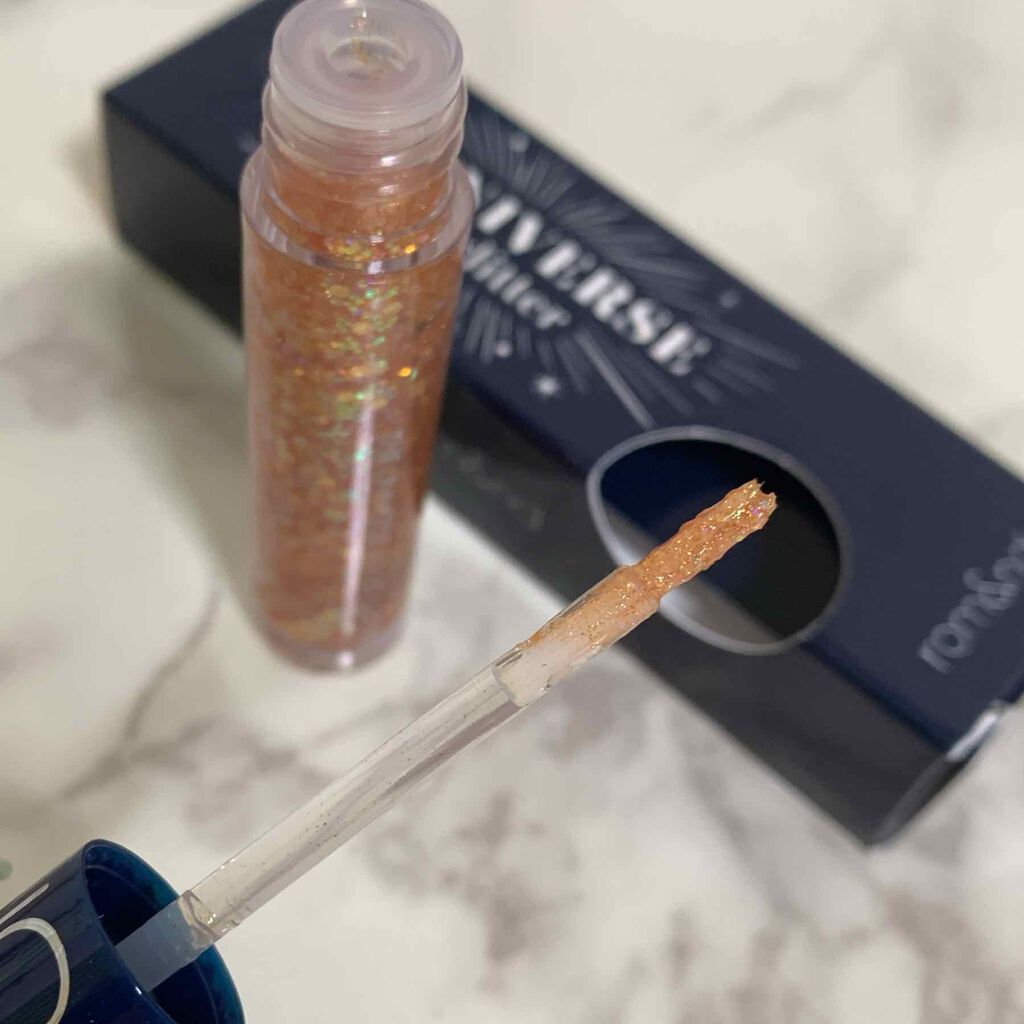 リキッド グリッター シャドウ/rom&nd/グリッターを使ったクチコミ（2枚目）