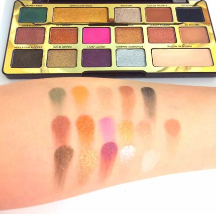 チョコレート ゴールド アイ シャドウ パレット/Too Faced/アイシャドウパレットを使ったクチコミ(2枚目)