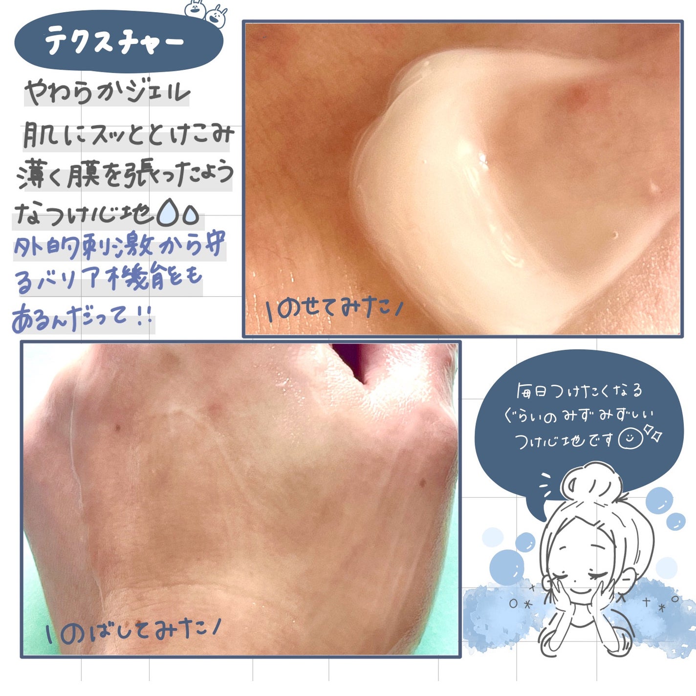 薬用ジェルクリーム/うるおい日本酒コスメ/オールインワン化粧品を使ったクチコミ(2枚目)