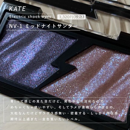 エレクトリックショックアイズ /KATE/アイシャドウパレットを使ったクチコミ(2枚目)