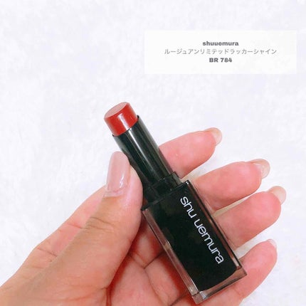 ルージュ アンリミテッド ラッカーシャイン<2019年クリスマスコフレ限定>/shu uemura/口紅を使ったクチコミ(1枚目)