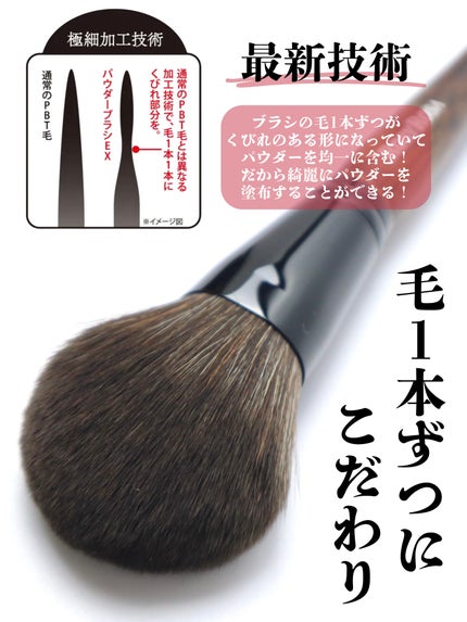 パウダーブラシEX/ロージーローザ/メイクブラシを使ったクチコミ(3枚目)