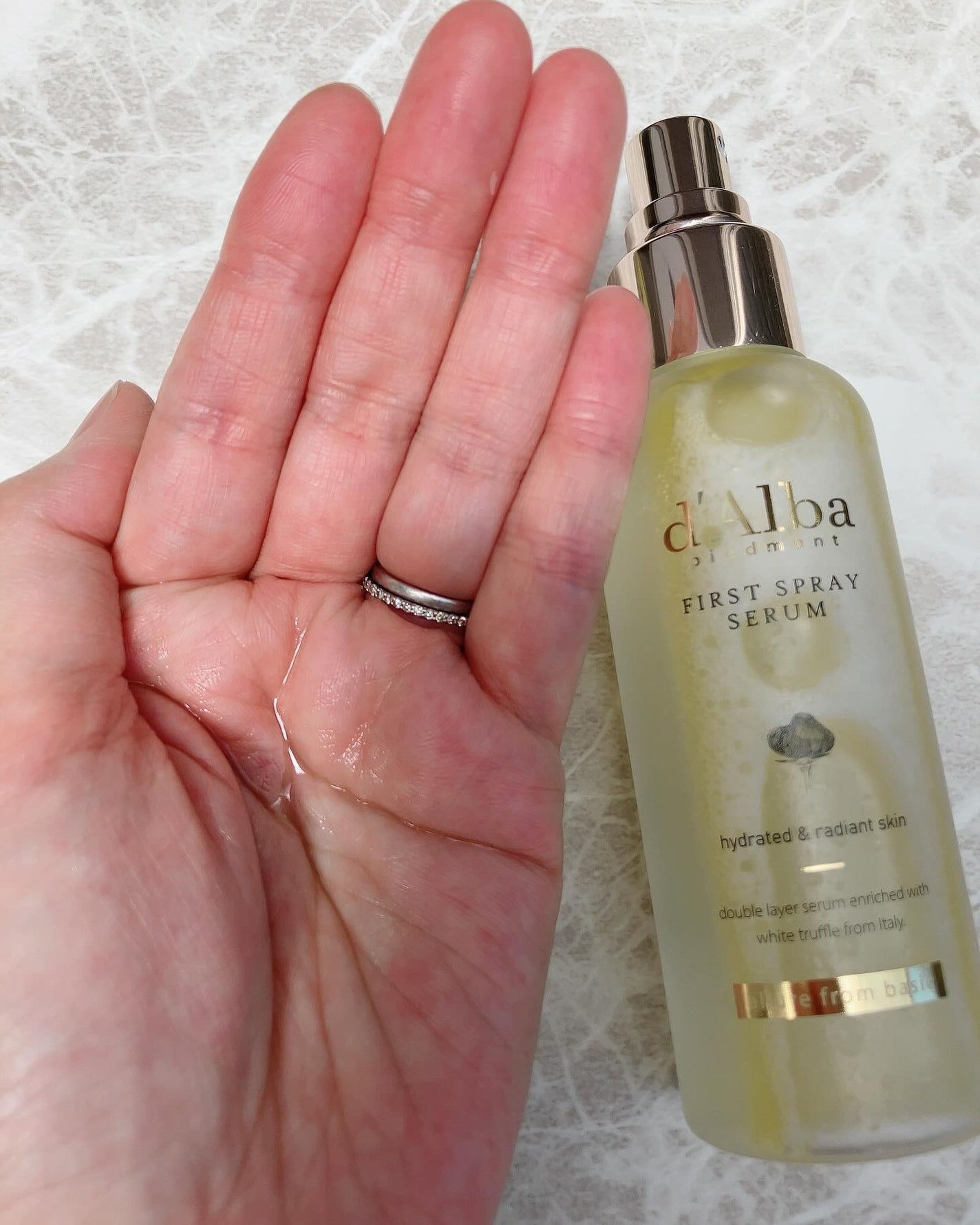 ダルバ ホワイトトリュフファーストスプレーセラム/ダルバ/ミスト状化粧水を使ったクチコミ(2枚目)