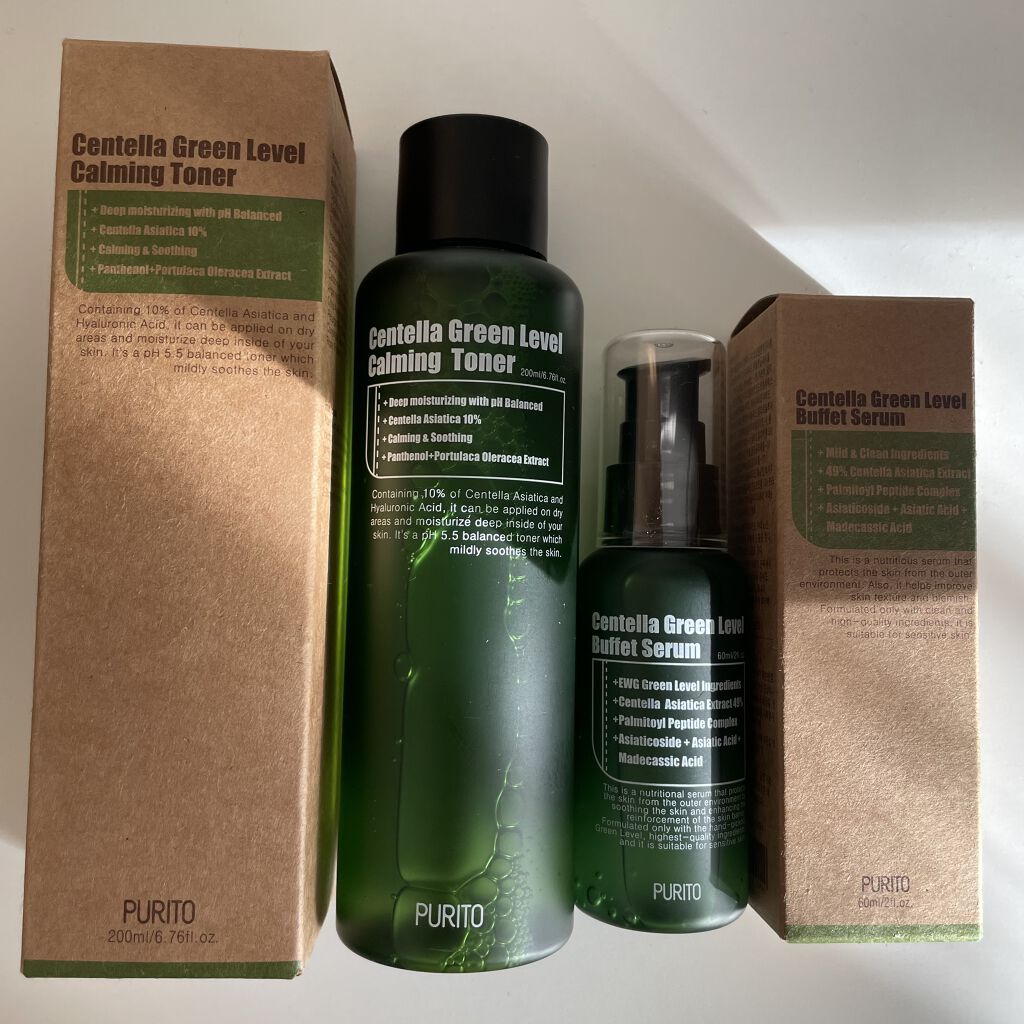 センテラグリーンレベル ビュッフェセラム/PURITO/美容液を使ったクチコミ（2枚目）