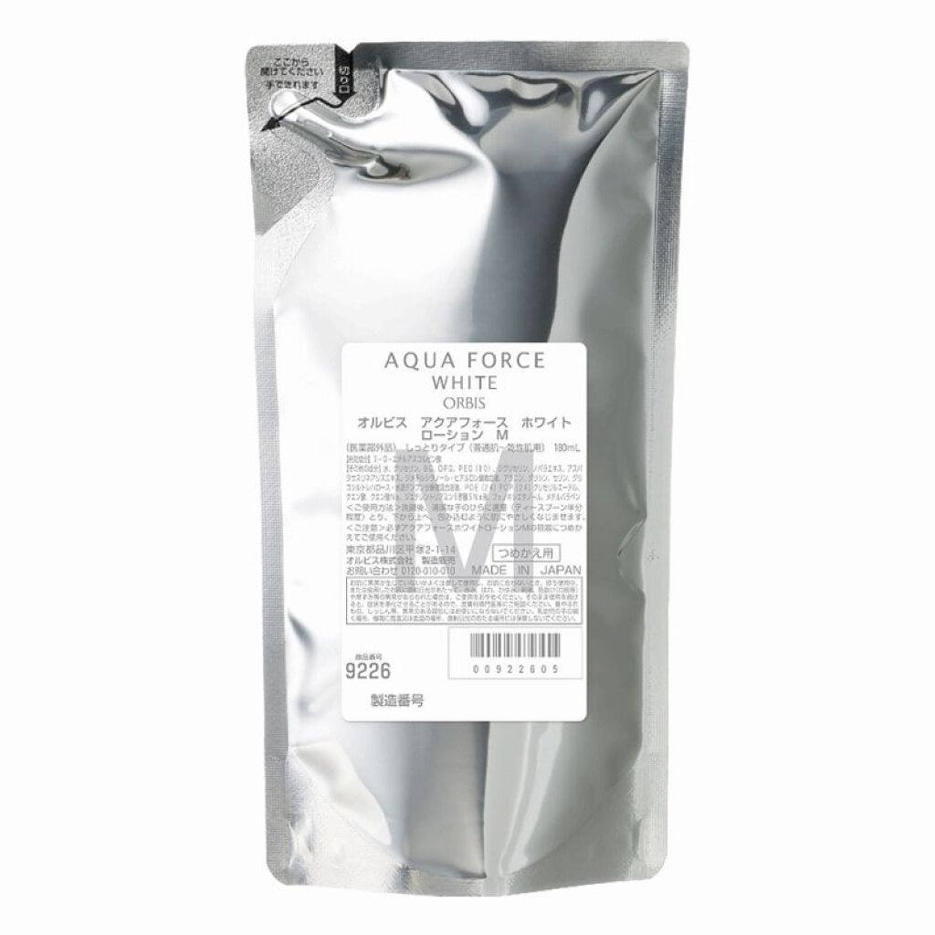 アクアフォースホワイト ローション M つめかえ用