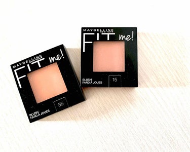 MAYBELLINE NEW YORK フィットミー ブラッシュのクチコミ「前から目をつけていた、メイベリンニューヨーク fit meのチークを発売日に2色購入。

ピン.....」（1枚目）