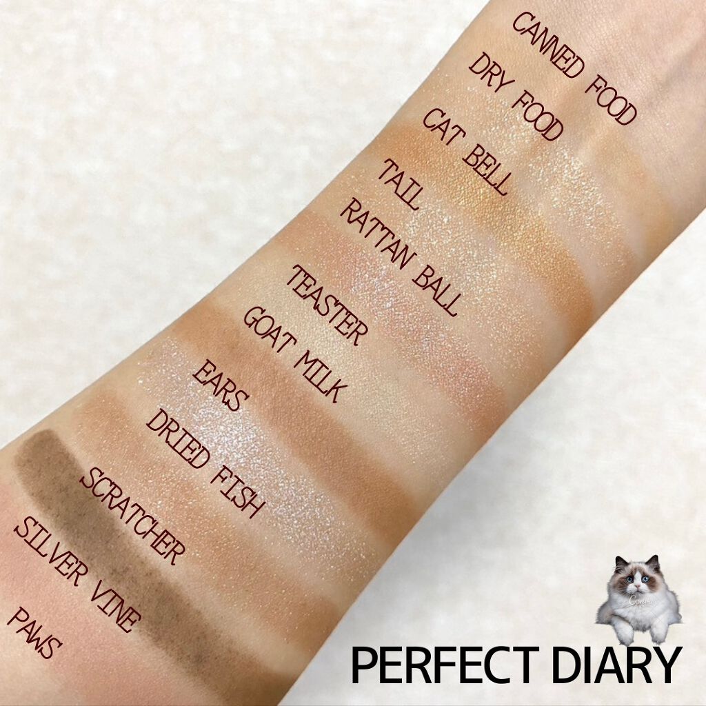 エクスプローラ12色 動物アイシャドウパレット/PERFECT DIARY/アイシャドウパレットを使ったクチコミ（3枚目）