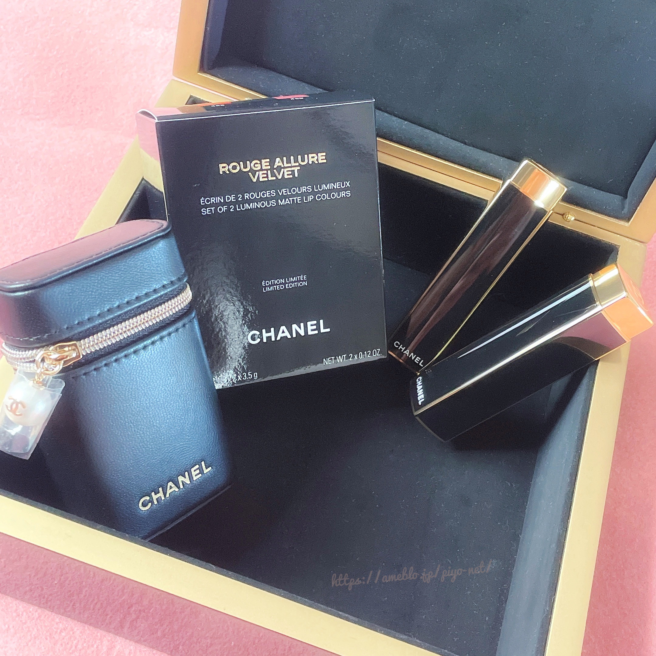 ルージュ アリュール ヴェルヴェット/CHANEL/口紅を使ったクチコミ（2枚目）