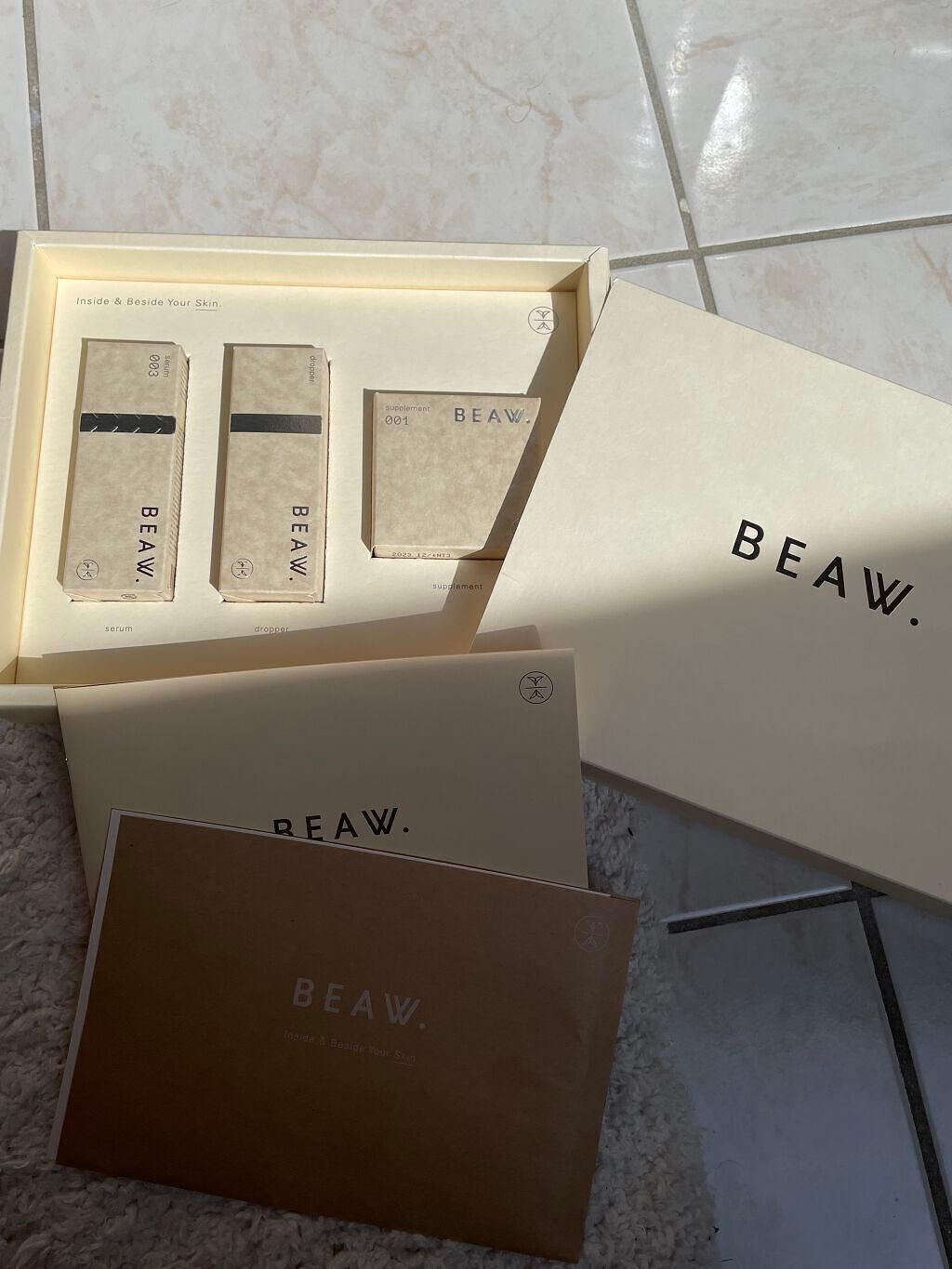スターターBOX/BEAW./スキンケアキットを使ったクチコミ(1枚目)