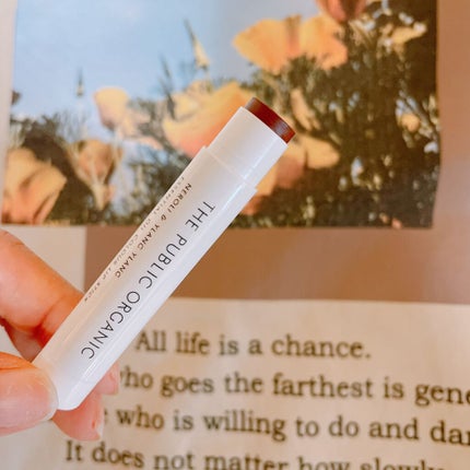 オーガニック認証 精油カラーリップスティック/THE PUBLIC ORGANIC/口紅を使ったクチコミ(3枚目)