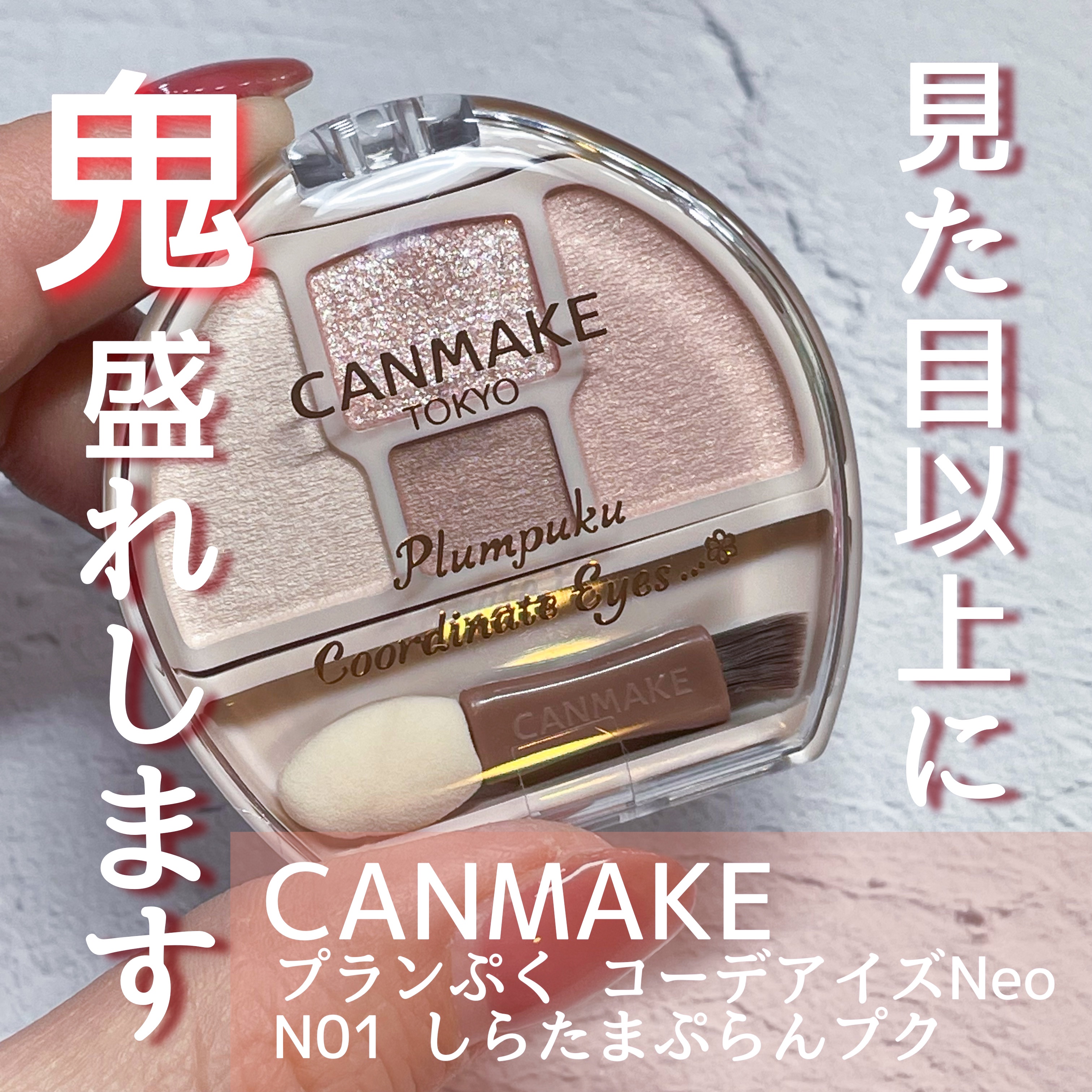 プランぷくコーデアイズNeo/キャンメイク/アイシャドウを使ったクチコミ（1枚目）