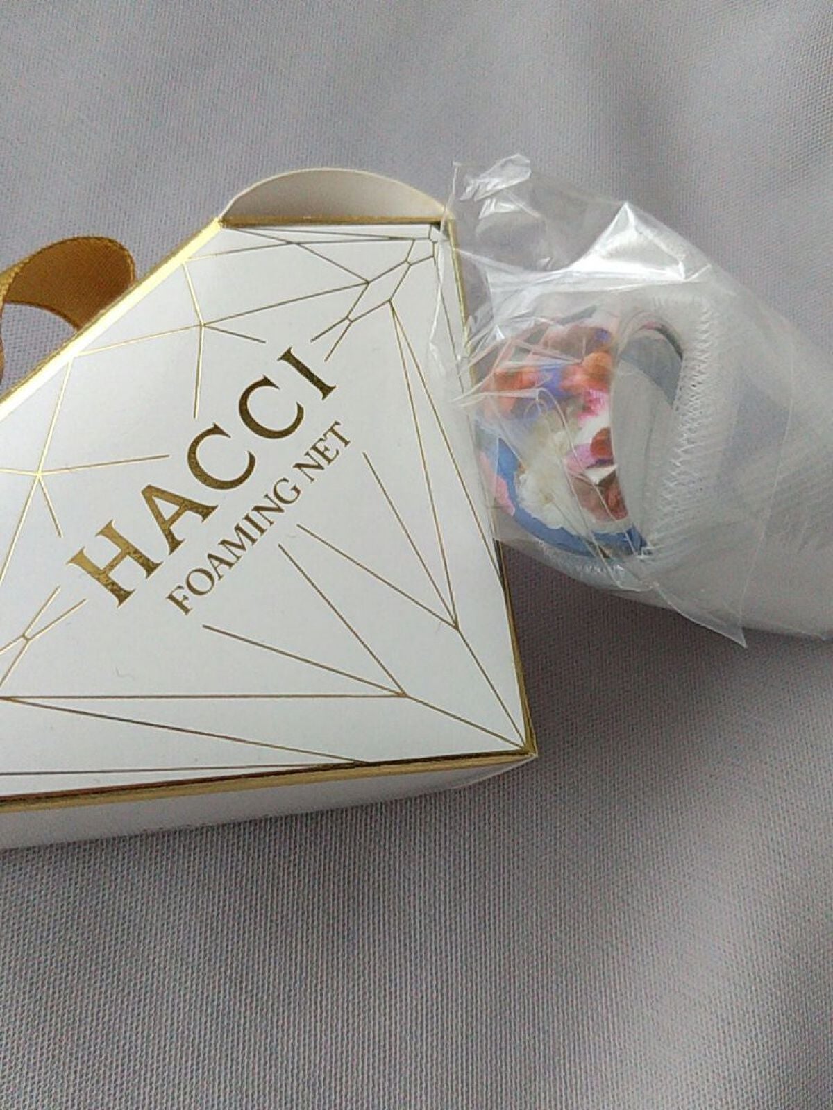 HACCI キャンディーカラーリング泡立てネット/HACCI/その他スキンケアグッズを使ったクチコミ(2枚目)