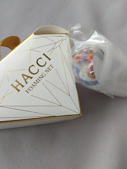 HACCI キャンディーカラーリング泡立てネット/HACCI/その他スキンケアグッズを使ったクチコミ(2枚目)