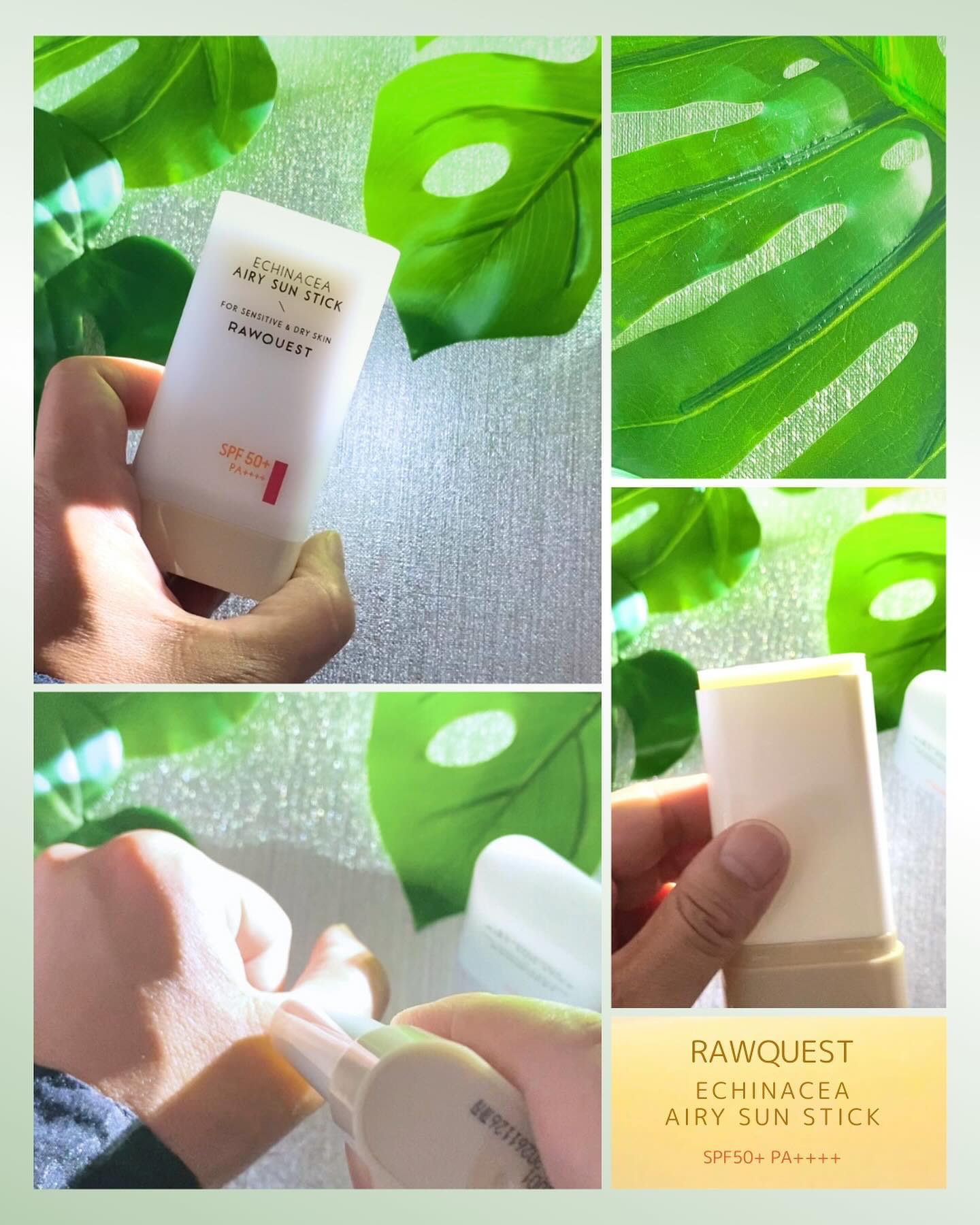 エネキシア　エアリーサンスティック/RAWQUEST/日焼け止めスティックを使ったクチコミ（3枚目）
