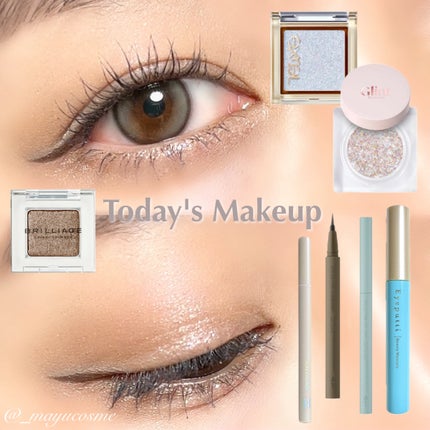 グリッツアイライナー/HOLIKA HOLIKA/リキッドアイライナーを使ったクチコミ(1枚目)