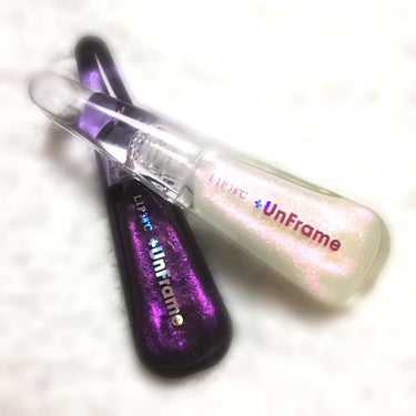 LIP38℃ +UnFrame<ホログラフィック>/UZU BY FLOWFUSHI/リップグロスを使ったクチコミ（3枚目）