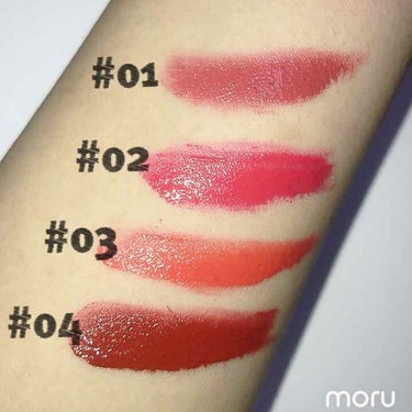 ベリサム my color lipcoatのクチコミ「
大久保で買った福袋に同じ種類のリップが1〜4入ってたので初投稿してみました💄

#01 Ro.....」（2枚目）