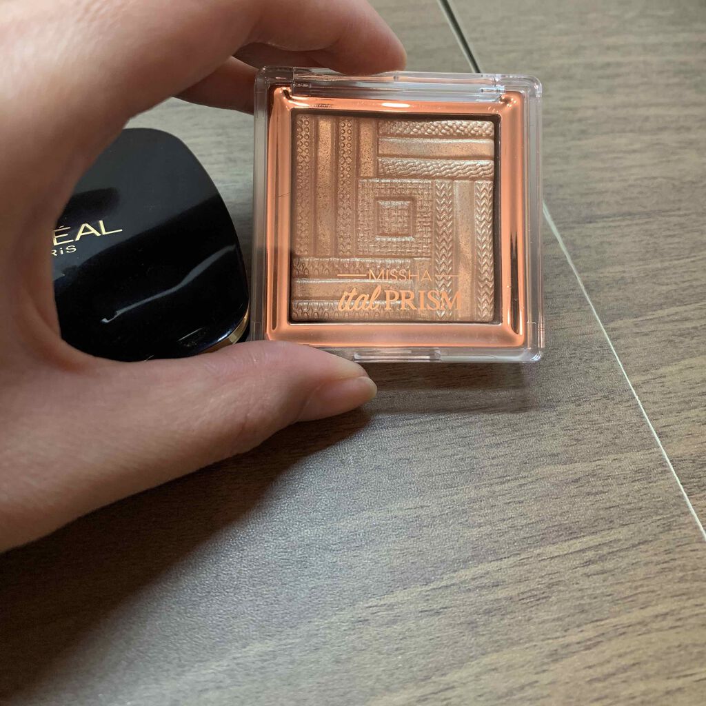 サテンハイライターイタルプリズム/MISSHA/パウダーハイライトを使ったクチコミ（2枚目）
