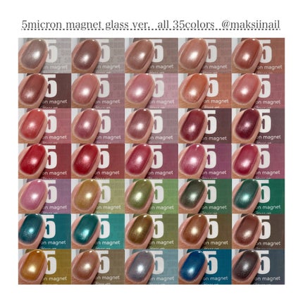 5ミクロンマグネット ガラス ver./ネイル工房/ジェルネイルを使ったクチコミ(7枚目)