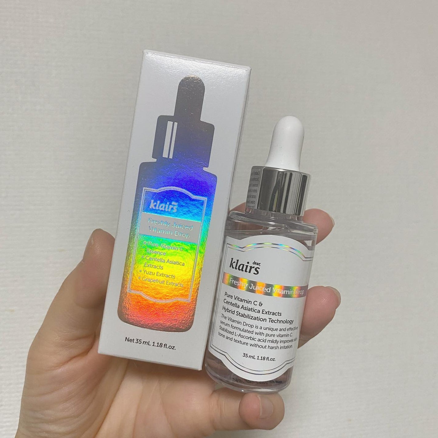 フレッシュリージュースドビタミンドロップ(35ml)/Klairs/美容液を使ったクチコミ(4枚目)