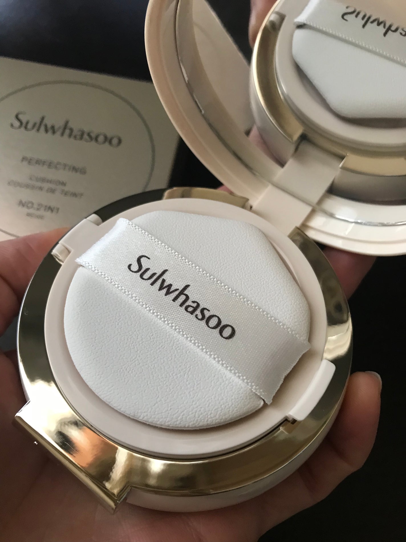 パーフェクティング クッション/エアリ/Sulwhasoo/クッションファンデーションを使ったクチコミ(2枚目)