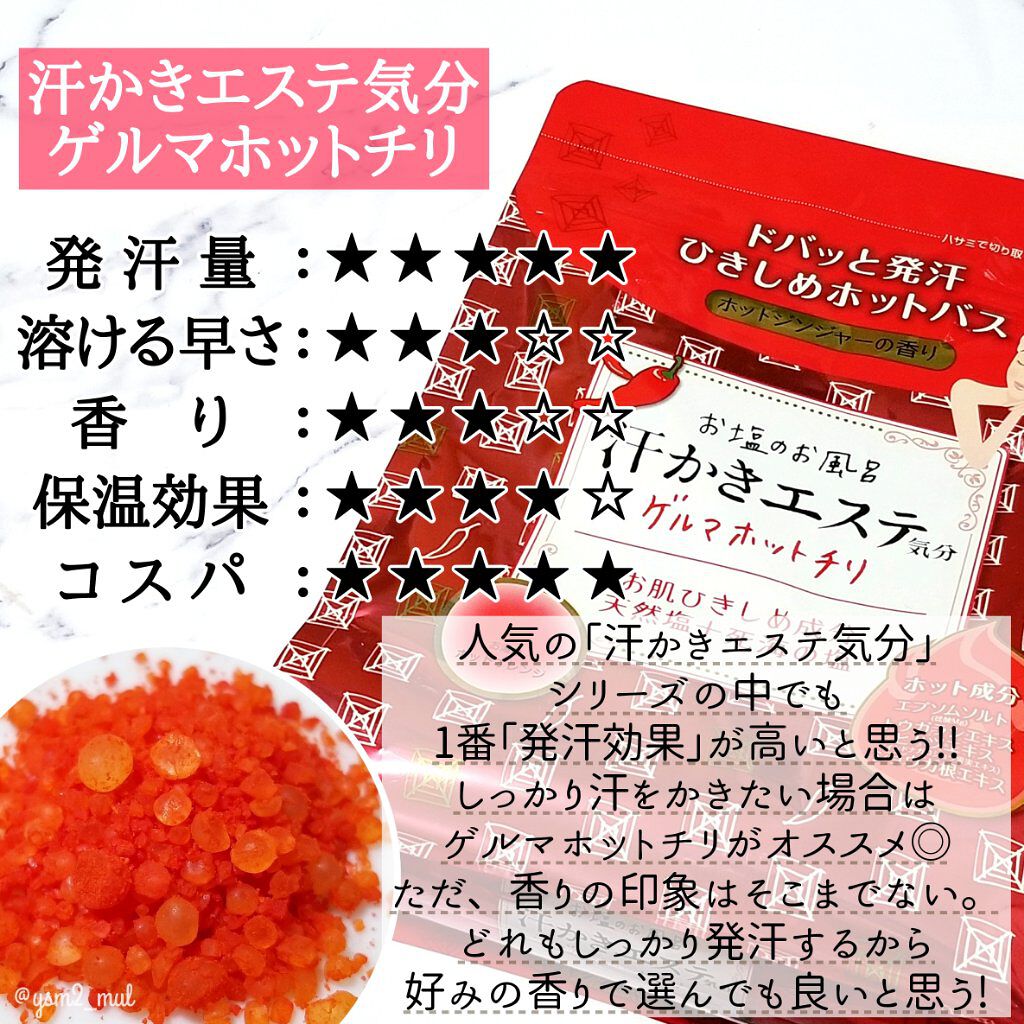 Epsom Salt (エプソムソルト) 国産(岡山県産)/EARTH CONSCIOUS (アースコンシャス)/無機塩系入浴剤を使ったクチコミ(7枚目)