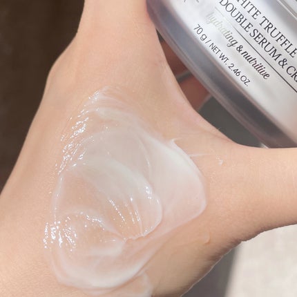 ホワイトトリュフダブルセラムアンドクリーム/ダルバ/フェイスクリームを使ったクチコミ(4枚目)