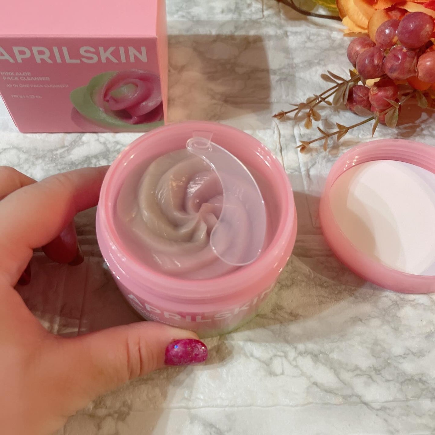 ピンクアロエメレンゲクレンザー/APRILSKIN/その他洗顔料を使ったクチコミ(5枚目)