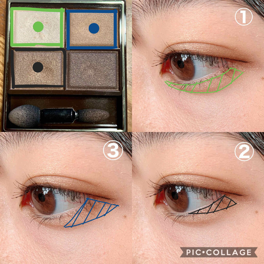 スキニーリッチシャドウ/excel/アイシャドウパレットを使ったクチコミ（3枚目）