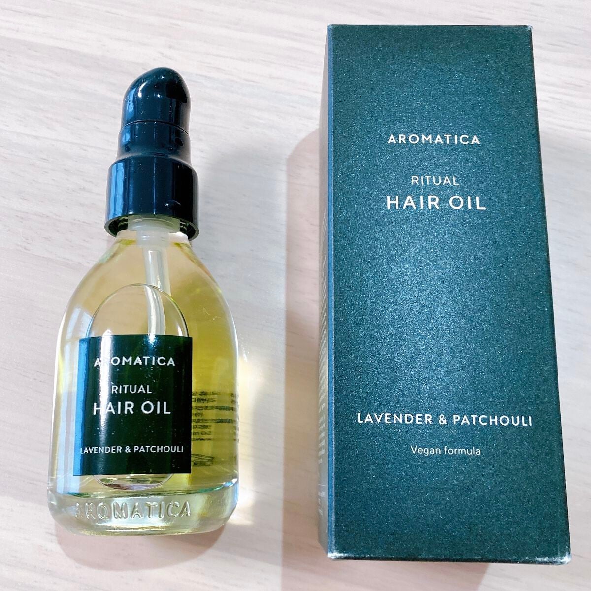 リチュアルヘアオイルラベンダー&パチョリ/AROMATICA/ヘアオイルを使ったクチコミ(2枚目)