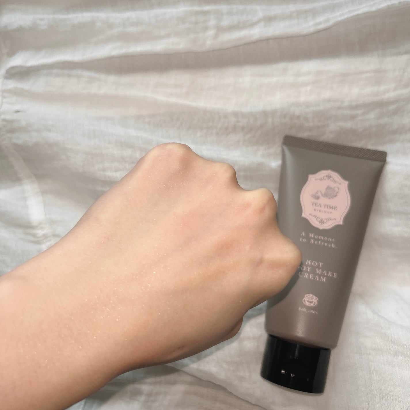 BIBIDAY TEA TIME ホットボディメイククリーム アールグレイの香り/BIBIDAY/ボディクリームを使ったクチコミ(6枚目)
