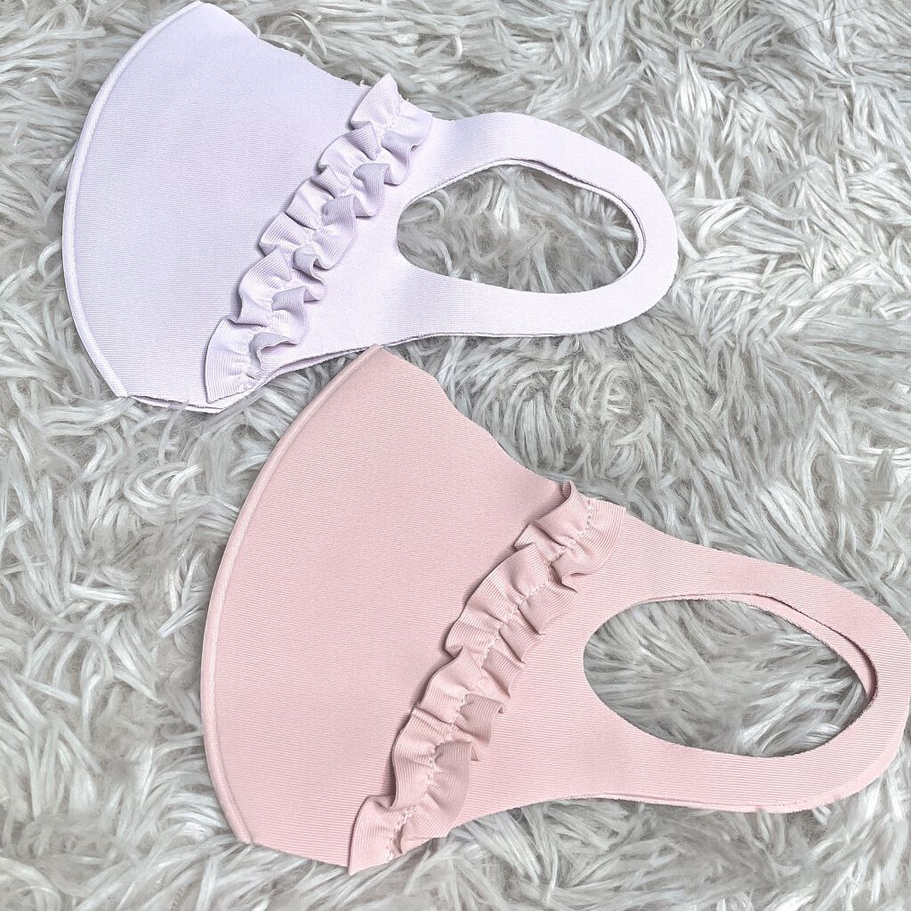 フリルマスク/DAISO/マスクを使ったクチコミ（2枚目）