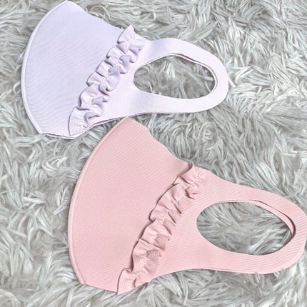 DAISO フリルマスクのクチコミ「
\100円でこの可愛さ!/
【DAISO FRILLMASK2】
今回はDAISOで.....」(2枚目)