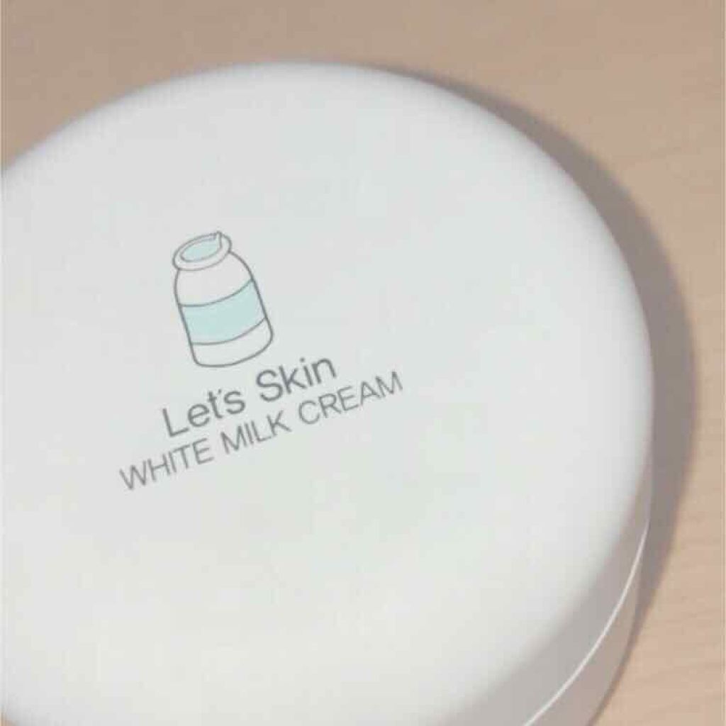 レッツスキン ホワイト ミルククリーム/SHINBEE JAPAN /フェイスクリームを使ったクチコミ（2枚目）