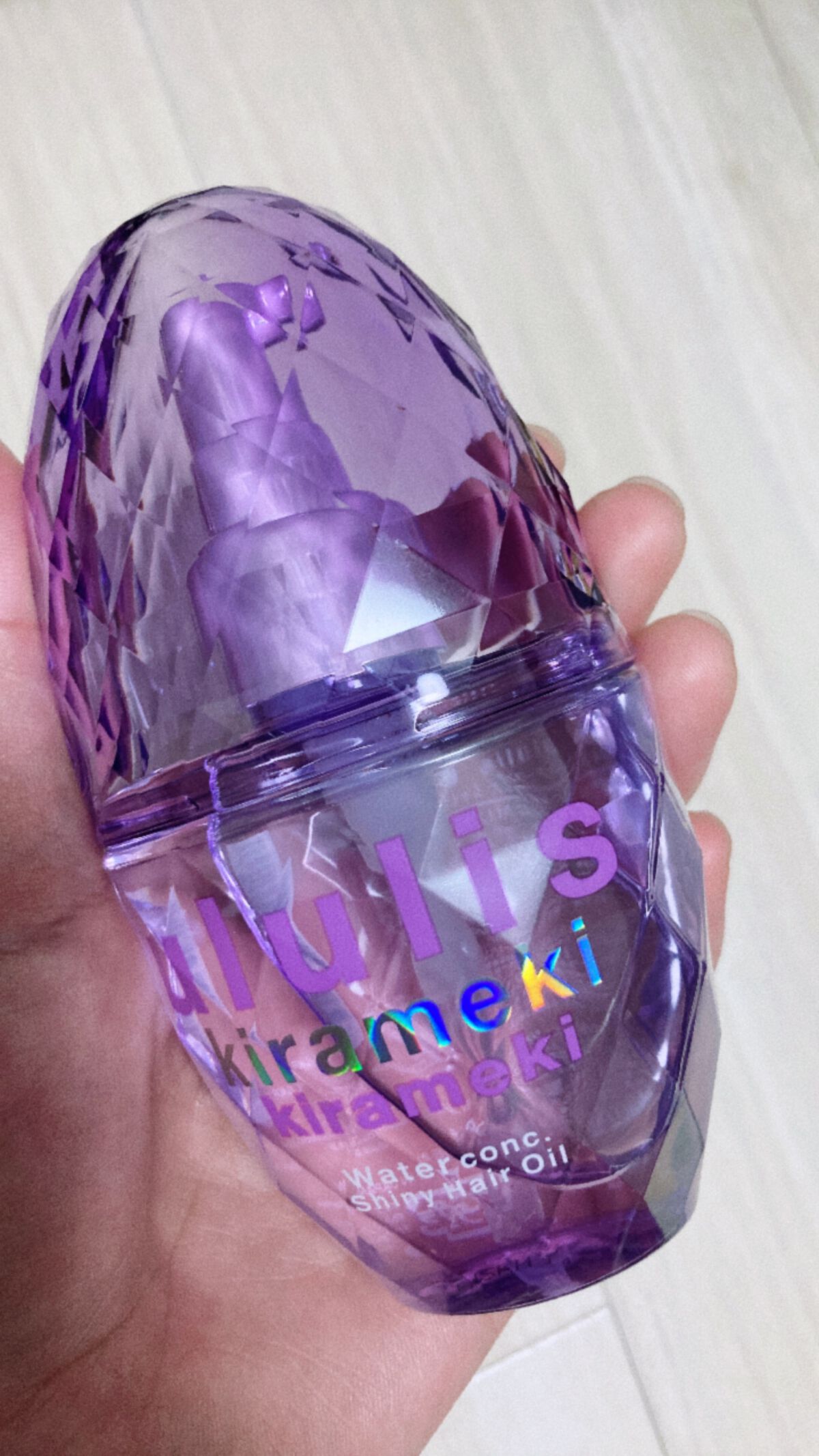 キラメキ ウォーターコンク シャイニー ヘアオイル/ululis/ヘアオイルを使ったクチコミ（1枚目）