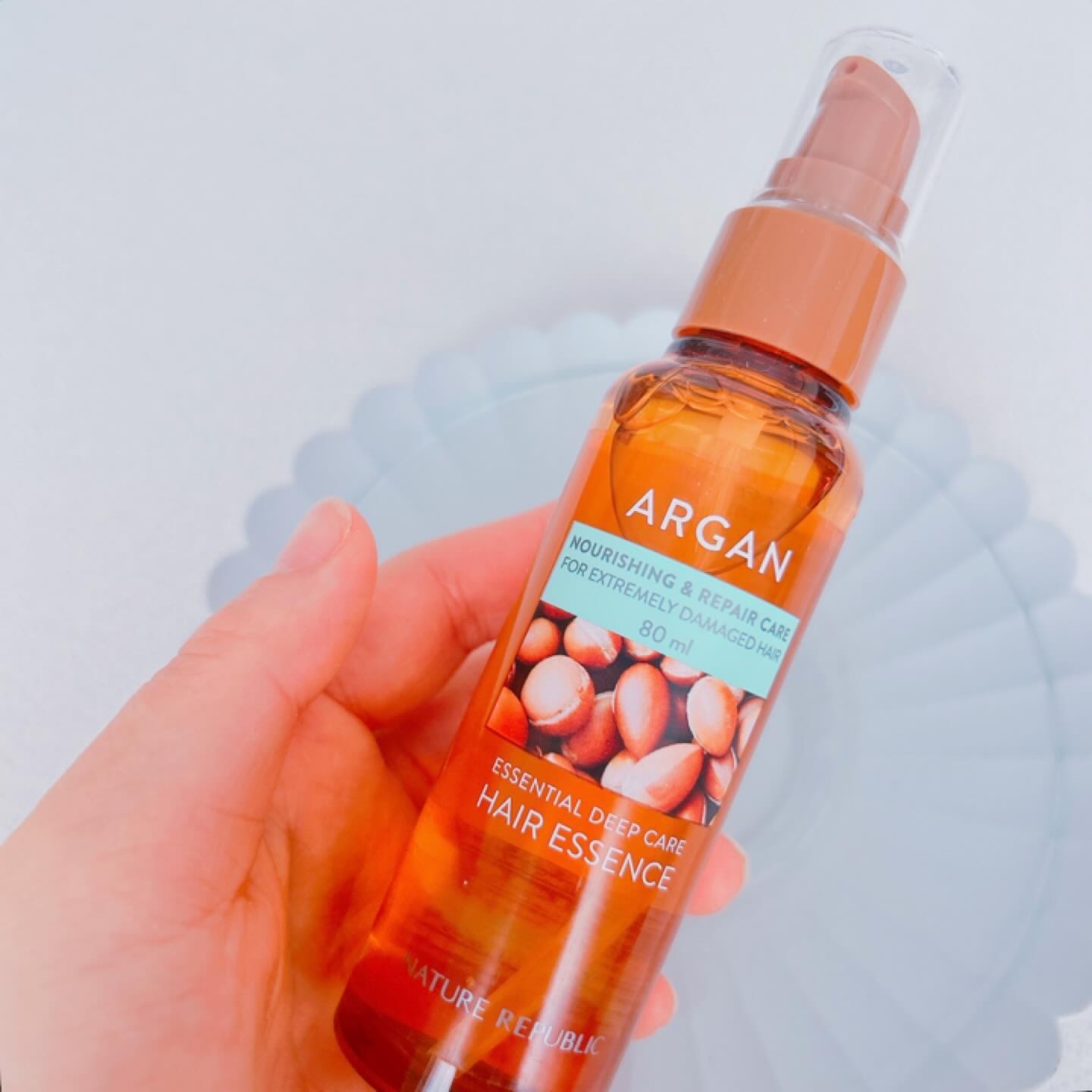 アルガンエッセンシャル ヘアオイル/ネイチャーリパブリック/ヘアオイルを使ったクチコミ（2枚目）
