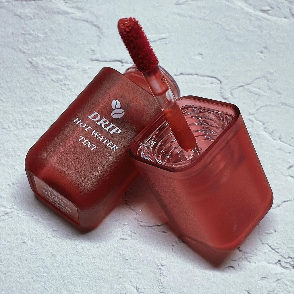 ドリップホットウォーターティント/BLACK ROUGE/リップティントを使ったクチコミ(3枚目)