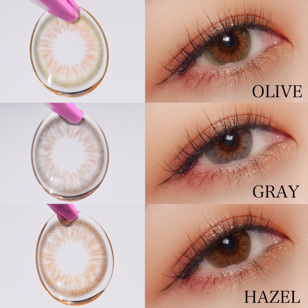 フレンチゴールド3コン/OLENS/カラーコンタクトレンズを使ったクチコミ(3枚目)