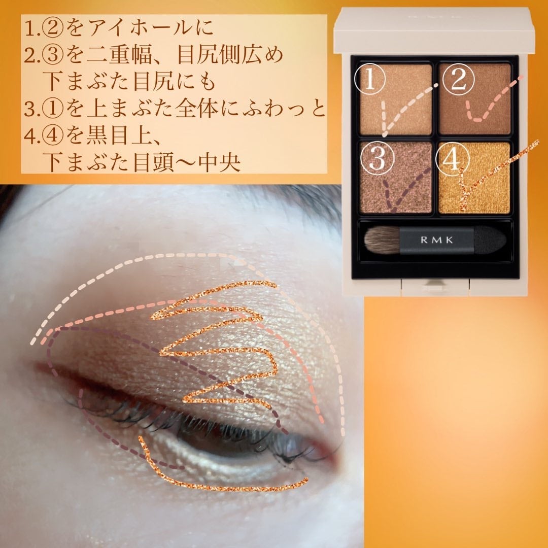 RMK シンクロマティック アイシャドウパレット/RMK/アイシャドウパレットを使ったクチコミ(2枚目)