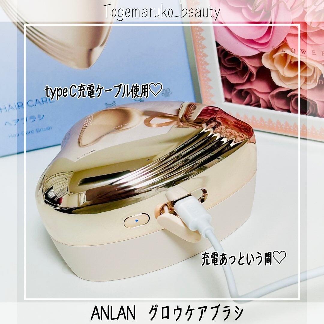 グロウケアブラシ/ANLAN/ヘアブラシを使ったクチコミ(4枚目)