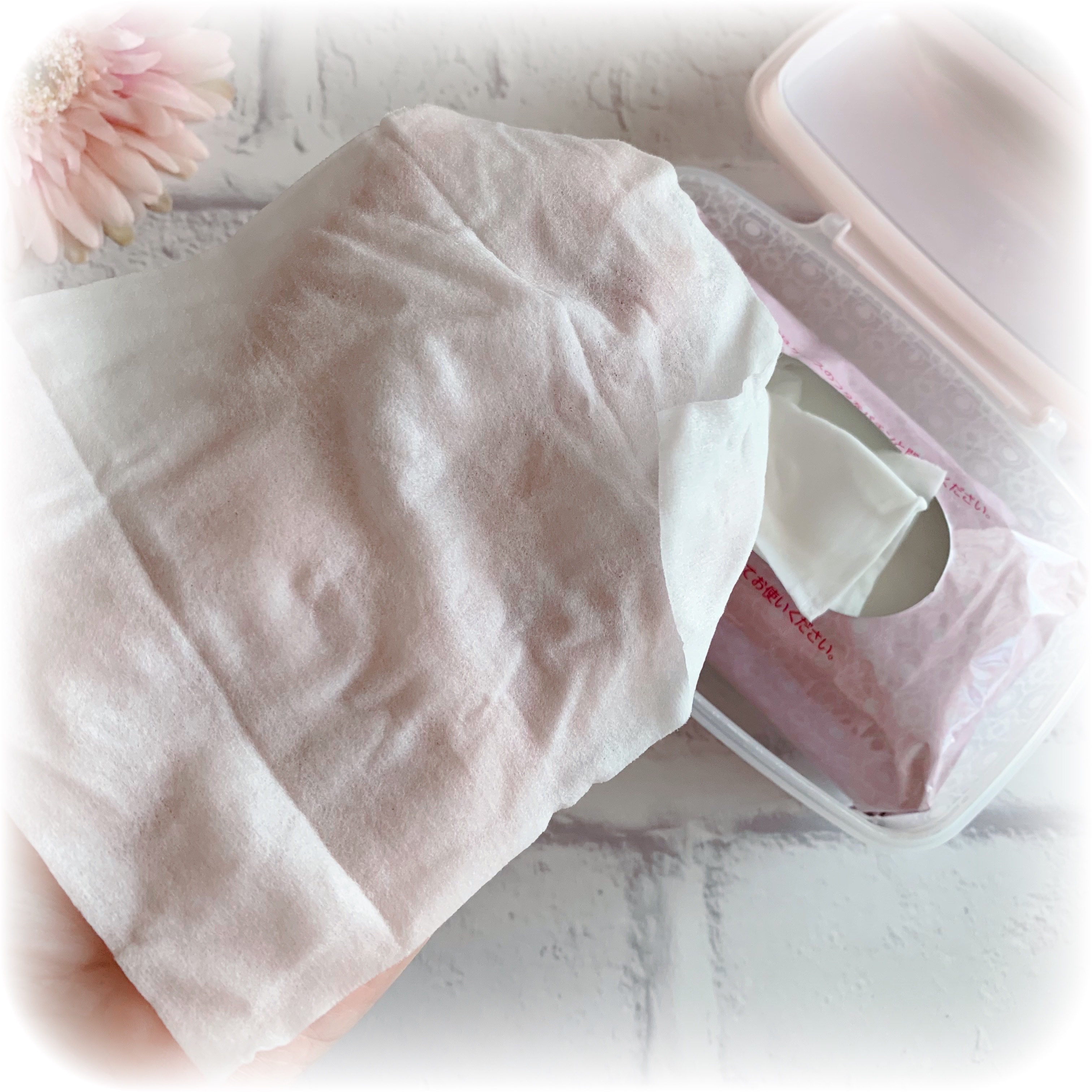 メイク落とし ふくだけコットン うるおいリッチ/ビオレ/クレンジングシートを使ったクチコミ（2枚目）