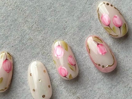 Flower art colour/ARKEY TOKYO/ジェルネイルを使ったクチコミ(9枚目)