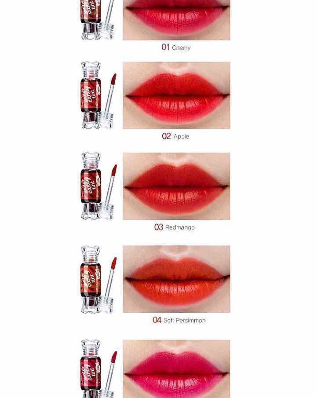 ウォーター キャンディー ティント 01 チェリー/the SAEM/リップティントを使ったクチコミ（2枚目）