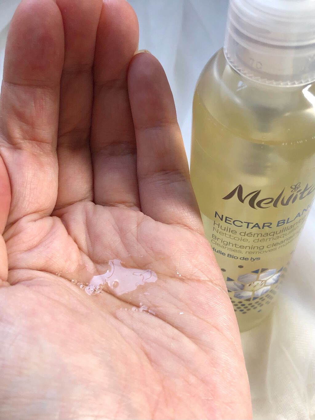 ネクターブラン クレンジングオイル /Melvita/オイルクレンジングを使ったクチコミ（2枚目）