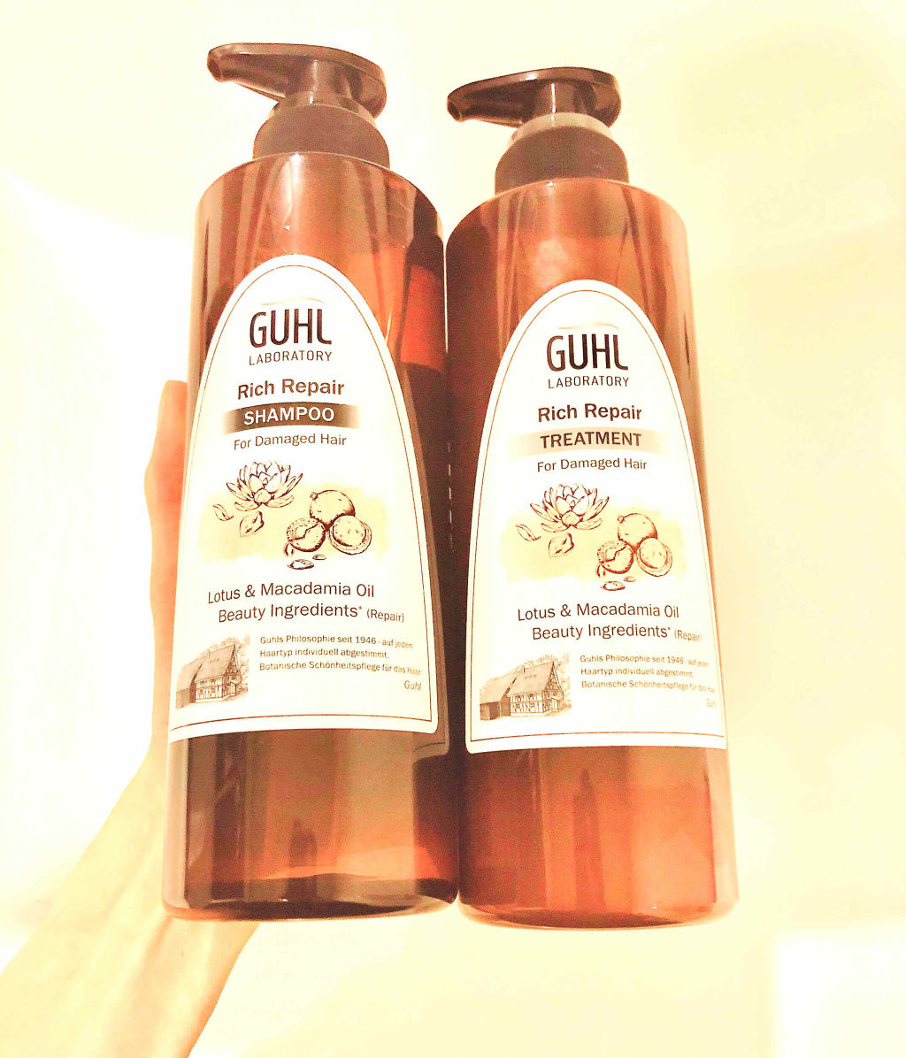 リッチリペア シャンプー/トリートメント/GUHL LABORATORY/市販シャンプーを使ったクチコミ（1枚目）